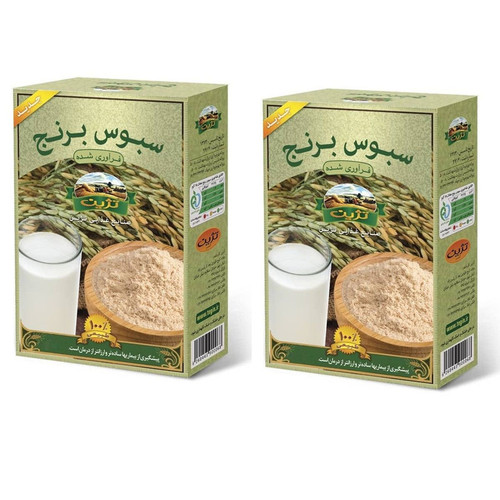 سبوس برنج تژین - 170 گرم بسته 2 عددی